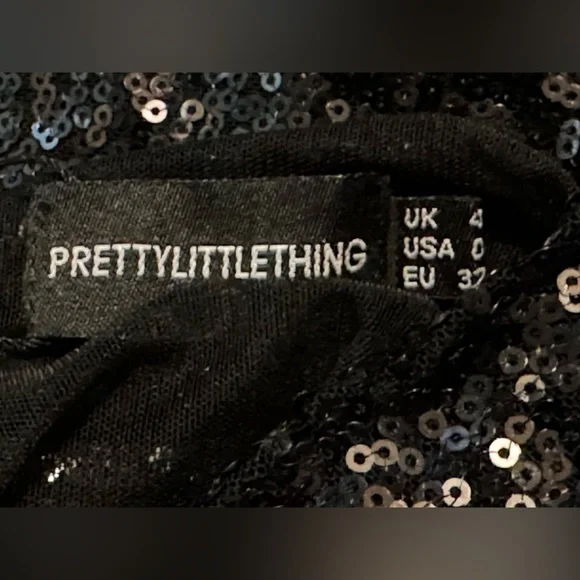 Black Sexy Sequin Mini Dress, by Pretty Little Thing - Picture 5 of 10